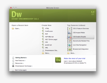 Dreamweaver Cs5, HD Png Download, Transparent PNG