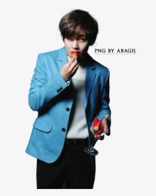 Bts V Render 2 Png By Abagil Clipart - Taehyung Eating Strawberries, Transparent Png, Transparent PNG