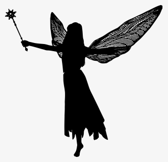 Transparent Angel Silhouette Png - Fairy Silhouette Png, Png Download, Transparent PNG