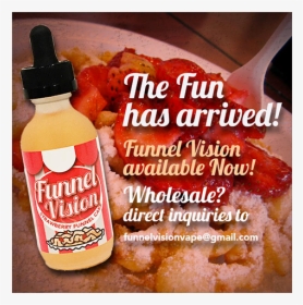 Strawberry Funnel Cake Team Review Spinfuel Emagazine - Funnel Cake, HD Png Download, Transparent PNG