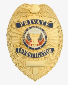 Private Investigator Badge Png, Transparent Png, Transparent PNG
