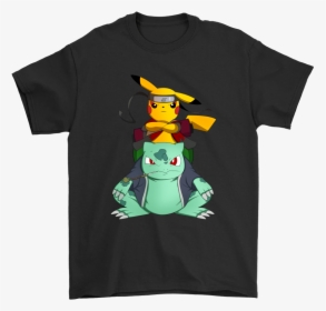 Pokemon Pikachu And Bulbasaur Mashup Naruto Jiraiya - Slipknot Disney Shirt, HD Png Download, Transparent PNG