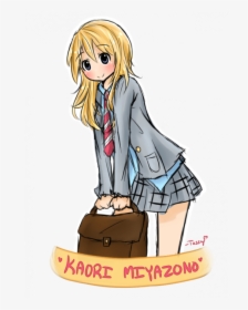Your Lie In April Kaori Miyazono By Moonstar34-d8sfa7k - Your Lie In April Kaori Chibi, HD Png Download, Transparent PNG