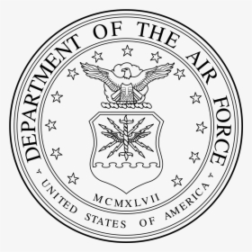 Transparent Plaza Clipart - Us Air Force Logo Black And White, HD Png Download, Transparent PNG