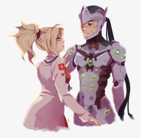 Photo Overwatch Genji, Overwatch Mercy, Overwatch Fan - Genji And Mercy Fanfiction, HD Png Download, Transparent PNG