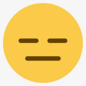 Unhappy Upset Linemouth Emoji Emoticon Face Expression - Expressionless Emoji Discord, HD Png Download, Transparent PNG