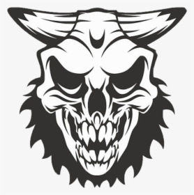 #demon #skull #satanic - Skull, HD Png Download, Transparent PNG