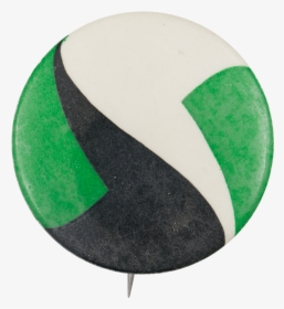 Green Black White Shapes Art Button Museum - Mini Rugby, HD Png Download, Transparent PNG