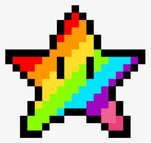 Rainbow Star Pixel Art, HD Png Download, Transparent PNG