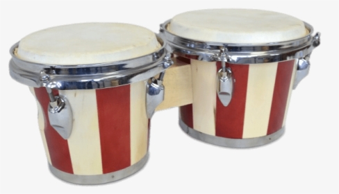 Red And White Striped Bongo Drums - Bongo Drums Png, Transparent Png, Transparent PNG