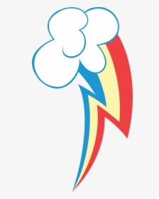 Mlp Rainbow Dash Cutie Mark Base, HD Png Download, Transparent PNG