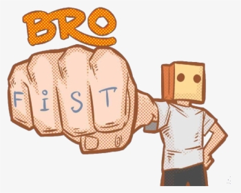 Text Cartoon Hand Product Finger - Bro Fist Gif Png, Transparent Png, Transparent PNG