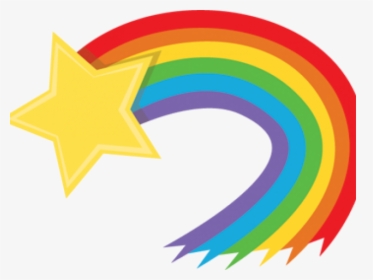 Transparent Rainbow Star Clipart - Rainbow Shooting Stars Png, Png Download, Transparent PNG