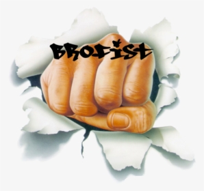 Finger Hand Nail - Fist Punching Through Paper, HD Png Download, Transparent PNG