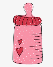 Baby Bottle Clipart - Pink Baby Bottle Clipart, HD Png Download, Transparent PNG