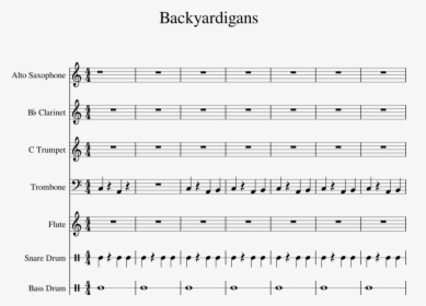 Backyardigans Theme Song Clarinet Sheet Music, HD Png Download, Transparent PNG