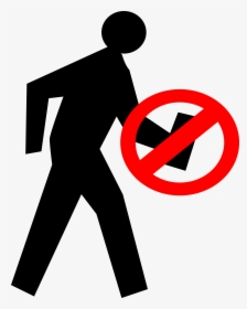 No Cell Phone Walking Icon, HD Png Download, Transparent PNG