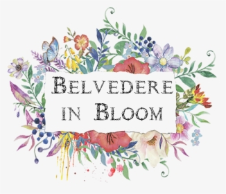 Transparent Belvedere Logo Png - Water Color Floral Frame, Png Download, Transparent PNG