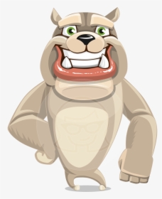 Bulldog Cartoon With Money, HD Png Download, Transparent PNG