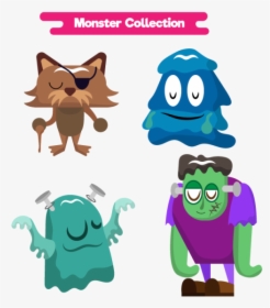 Cute Monsters Character And - มอน ส เตอร์ ตัว การ์ตูน, HD Png Download, Transparent PNG