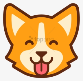 Corgi Dog Face Clipart, HD Png Download, Transparent PNG
