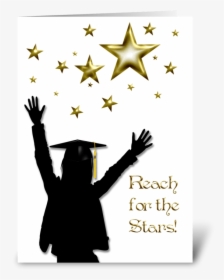 Graduate Congratulations Stars Female Greeting Card - Party Travel, HD Png Download, Transparent PNG