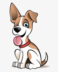 Dog Clipart Kawaii - Cartoon Dog Winking, HD Png Download, Transparent PNG