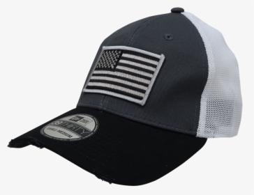 American Flag Vintage Mesh Black/graphite/white Cap - Baseball Cap, HD Png Download, Transparent PNG