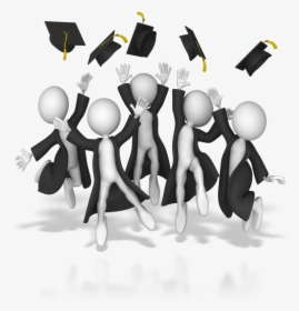 Grads Throwing Up Hats 800 Clr - Congratulations Hat Png, Transparent Png, Transparent PNG