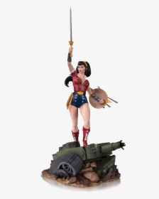 Dc Bombshells Wonder Woman Deluxe Statue, HD Png Download, Transparent PNG