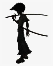 Larg3 - Afro Samurai Silhouette Sticker, HD Png Download, Transparent PNG