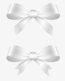 White Bow Ribbon Png, Transparent Png, Transparent PNG