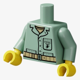 Wwii Marine Torso - Lego German Soldier Torso, HD Png Download, Transparent PNG
