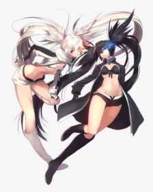 Black Rock Shooter And White Rock Shooter Drawn By - Black Rock Shooter Nafe Hentai, HD Png Download, Transparent PNG