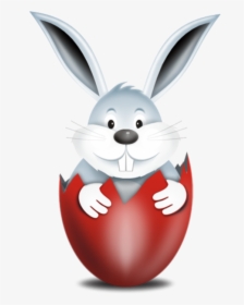 Rabbit Clipart Realistic - Bunny Easter Icons, HD Png Download, Transparent PNG