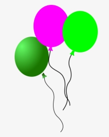 Green And Pink Balloons, HD Png Download, Transparent PNG