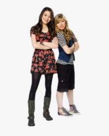 Freetoedit Icarly Sam Carly - Miranda Cosgrove And Taylor Swift, HD Png Download, Transparent PNG