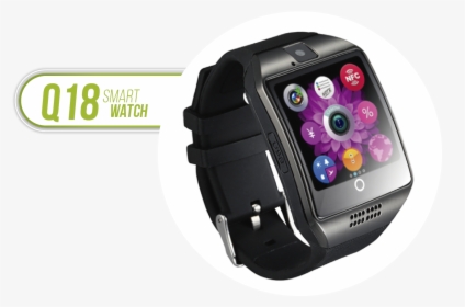 Q18 Black Smart Watch, HD Png Download, Transparent PNG