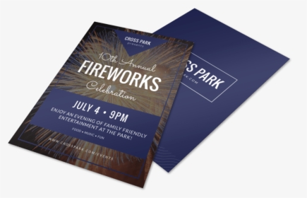 4th Of July Fireworks Flyer Template Preview - Book Cover, HD Png Download, Transparent PNG
