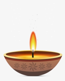 Happy Vector Diwali - Indian Oil Lamp Png, Transparent Png, Transparent PNG