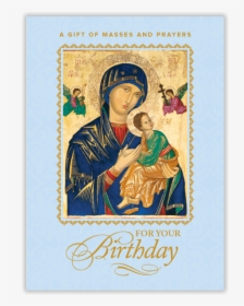 Birthday Mass Card - Our Mother Of Perpetual Help, HD Png Download, Transparent PNG