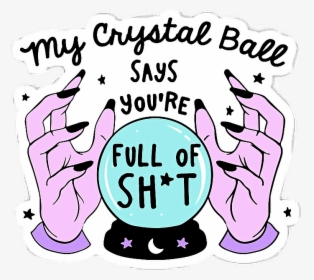 #sticker #tumblr #cyristalball #witch #wicca #wiccan - Png Witch, Transparent Png, Transparent PNG