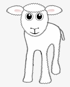 Lamp, Sheep, Young, Baby, Farm Animal, Curious, Cute - Cartoon Sheep Face, HD Png Download, Transparent PNG