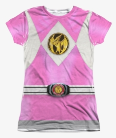 Ladies Pink Ranger Sublimation Shirt - Power Rangers Pink Shirt, HD Png Download, Transparent PNG