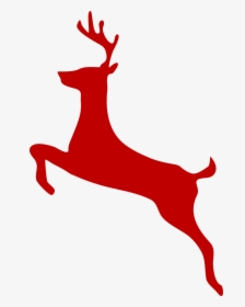 Reindeer Jump Christmas Free Picture - White Tailed Deer Drawing Easy, HD Png Download, Transparent PNG