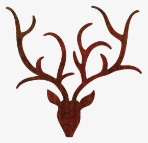Transparent Deer Head Silhouette Png - Reindeer, Png Download, Transparent PNG