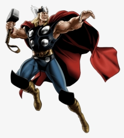 Thor-cartoon - Marvel Comics Thor, HD Png Download, Transparent PNG