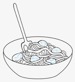 How To Draw Spaghetti - Easy To Draw Spaghetti, HD Png Download, Transparent PNG