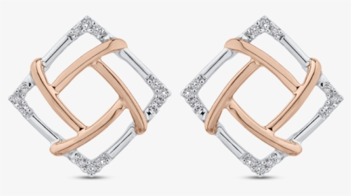 Diamond Earrings In Square Shape, HD Png Download, Transparent PNG