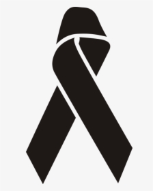 Awareness, Ribbon, Support, Black, Charity, Wiccan - Free Awareness Ribbon Svg, HD Png Download, Transparent PNG